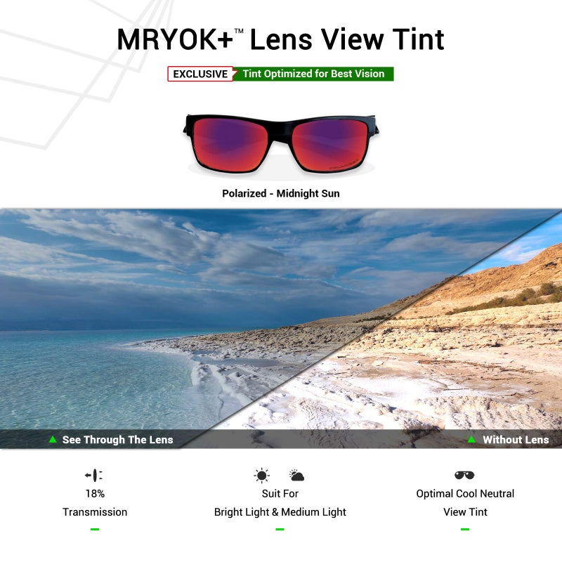 Mryok+ Polarized Replacement Lenses for Oakley Holbrook OO9102 - Midnight Sun - Image 4